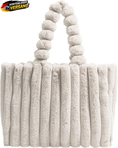 Plüsch handtasche tote mit - plüsch,