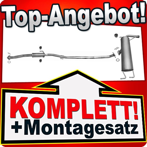 Auspuff für toyota rav ii - für,