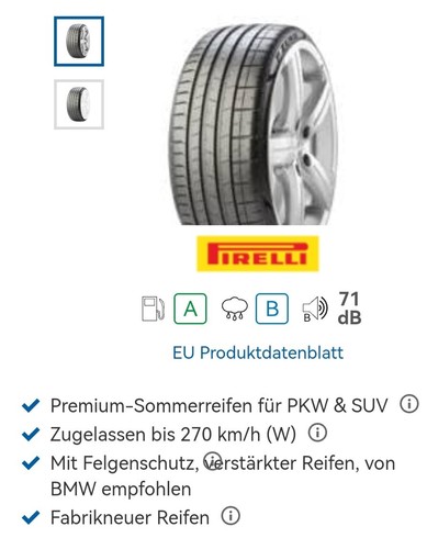 Sommerreifen pirelli neu - sommerreifen,
