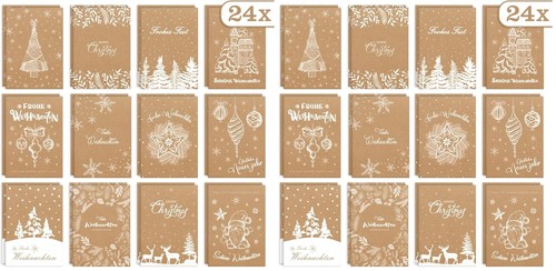 Deeplay weihnachtskarten 24er - weihnachtskarten,
