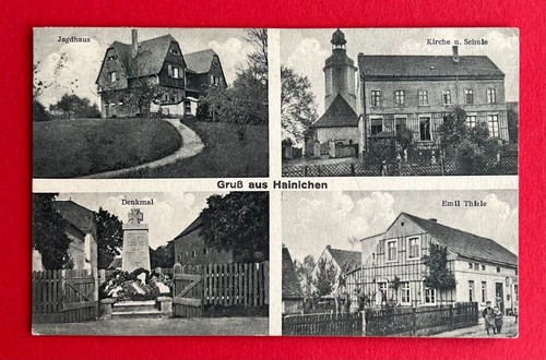 Hainichen 1927 jagdhaus - ak,