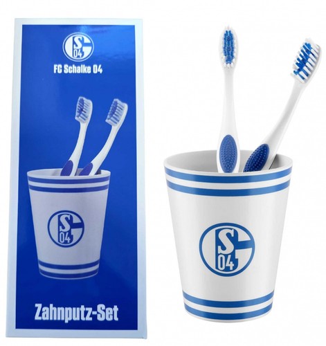 Schalke zahnputz set - schalke, zahnputz-set