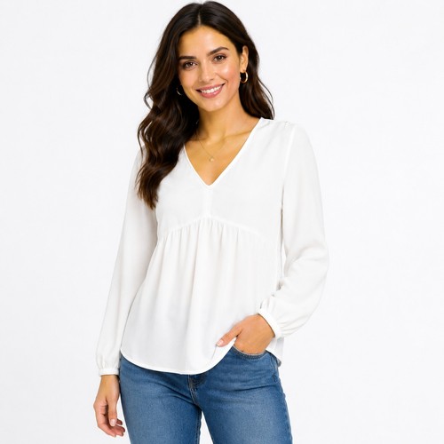 Damen bluse ausschnitt - damen, v-ausschnitt