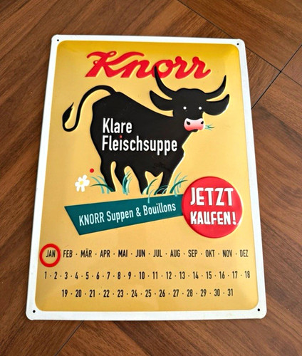 Knorr blechschild aus blech - blechschild,