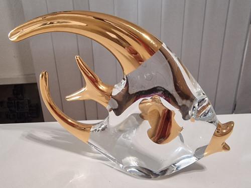 Glasfisch gold dekor glas - gold,
