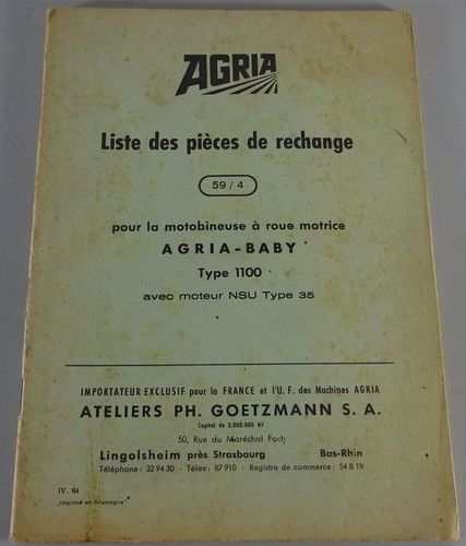 Liste des pièces rechange - liste,