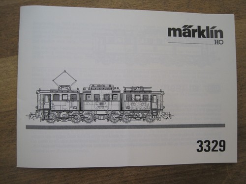 Märklin 3329 nur anleitung - 3329,