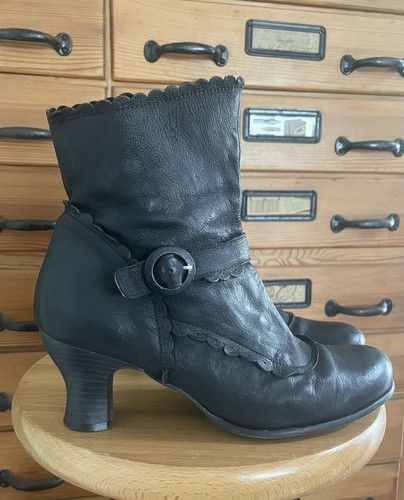 Stiefeletten leder schwarz - stiefeletten,