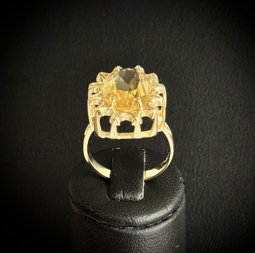 Goldring mit citrin gold 585 - mit,