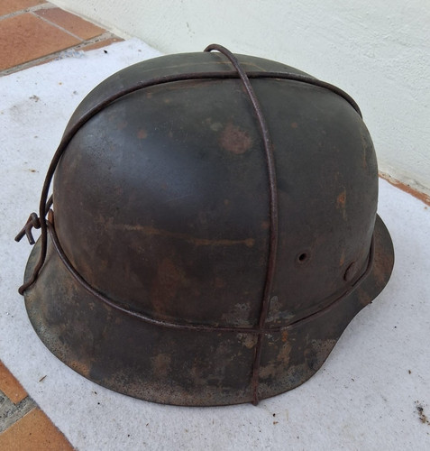 Stahlhelm mit rautarn - stahlhelm, komplett
