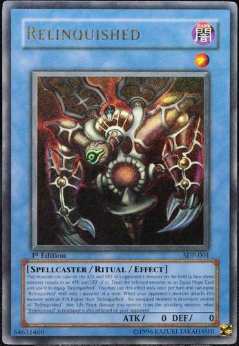 Relinquished sdp 001 - yu-gi-oh!, sdp-001