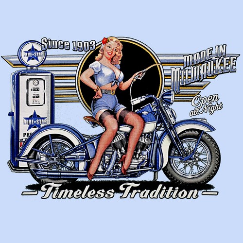 Biker shirt motorrad vintage - biker,