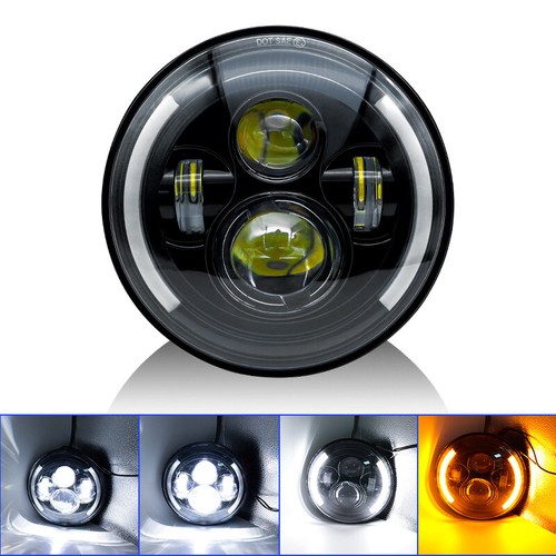 Led headlights for yamaha - 7"",
