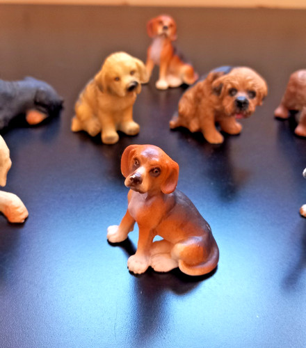 Hunde figuren set vintage - 8,