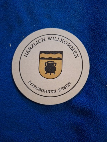 Bierdeckel fitzebohnen essen - bierdeckel,