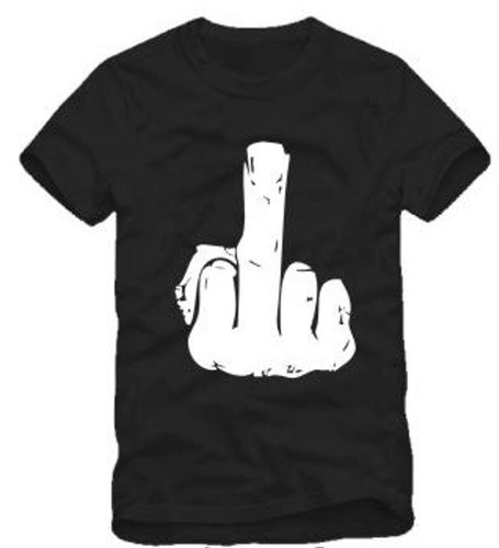 Shirt mittelfinger fuck - fuck, you
