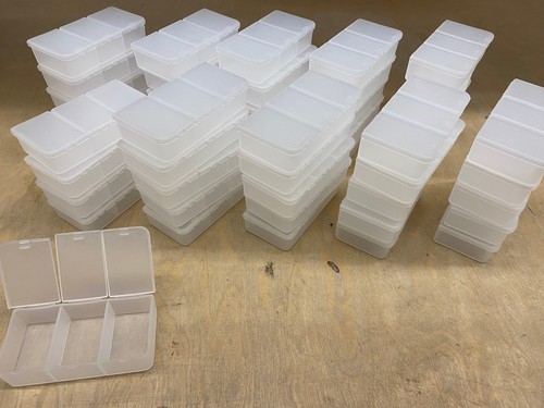 50x mini tablettenbox mit drei - mini,
