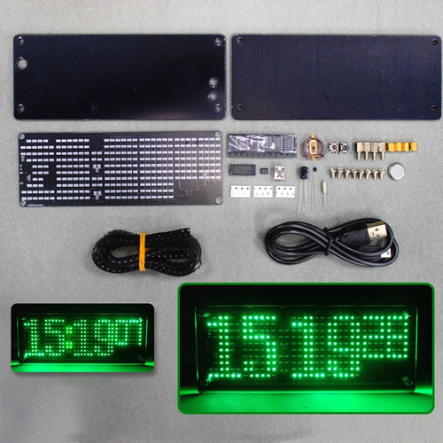 Diy digital dot matrix uhr - diy,