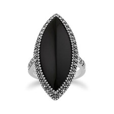 Art marquise schwarzer onyx - schwarzer, &