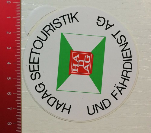 Aufkleber sticker hadag - aufkleber/sticker:,