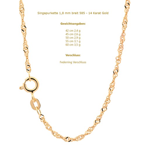Edle goldkette singapurkette - edle,