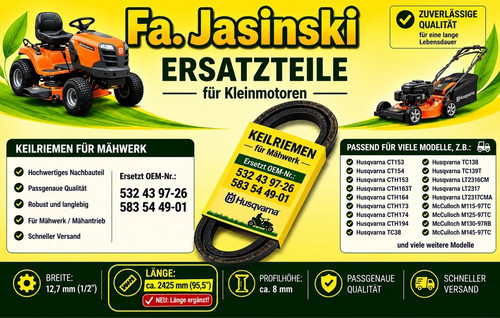 Keilriemen für husqvarna - keilriemen,