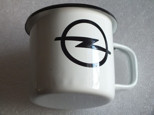 Weiße emaille tasse - emaille,