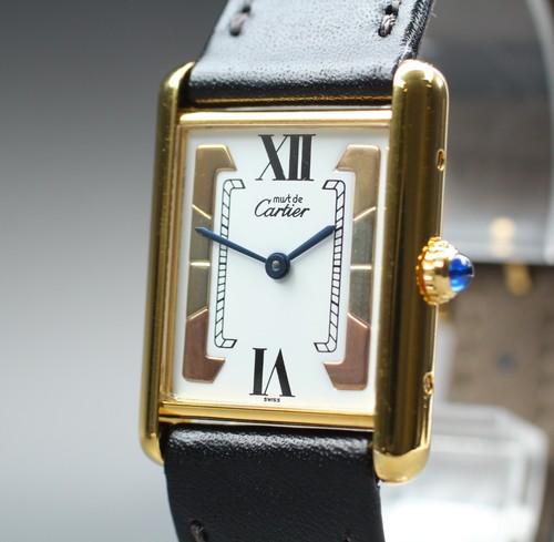 Cartier vermeil tank 590005 - 590005, lm