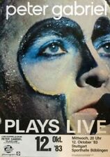 Peter Gabriel: Plays live (1983) | Konzertposter Tourplakat A1