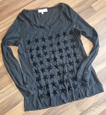 Langarmshirt transparent schwarz Sterne THOM by Thomas Rath 40