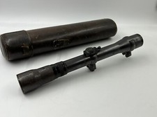 Zielfernrohr Voigtländer Panskopar DRP Wehrmacht Ausrüstung WK2 mit Leder Köcher