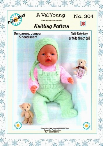 Puppen strickmuster 304 - 1,