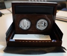 2 oz Silbermünzen-Satz - Big Five II - Elefant + Krügerrand - 2021