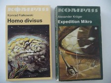 10 Taschenbücher Kompass-Reihe, DDR, utopische Romane/Science fiction