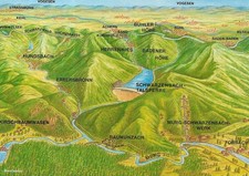 AK Schwarzenbach-Talsperre bei Forbach im nördlichen Hochschwarzwald