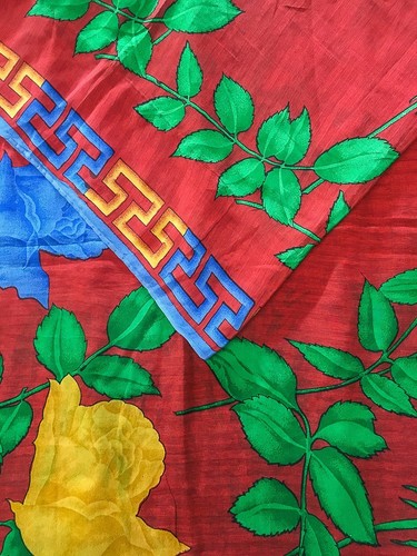 Reine krepp seide sari - krepp,