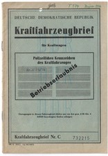 DDR KFZ-Brief WEIMAR-Bagger T