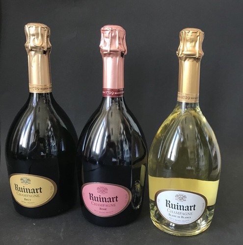 Ruinart champagne flasche - 3x,
