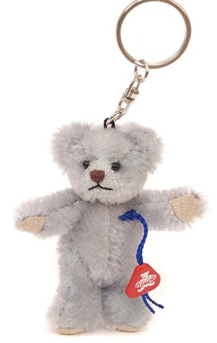Hellblau mohair teddybär - hellblau,