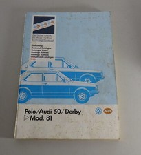 Bildkatalog Teilekatalog VW Polo Typ 32 / Audi 50 / Derby L  bis Bj.1981 v. 1990