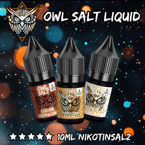 Owl salt dessert - owl, liquids