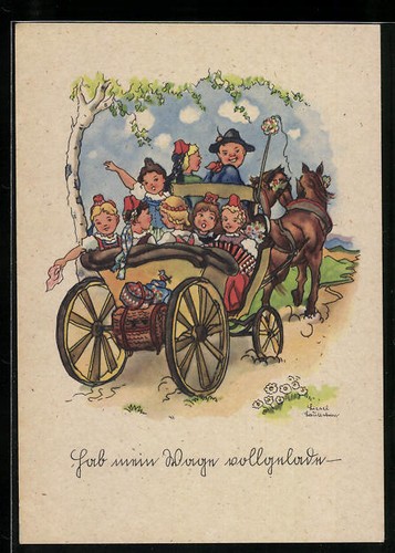 Künstler liesel - künstler-ak,