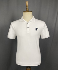 Versace Collection Small Logo Herren Poloshirt Weiß Größe L