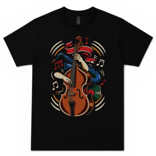 Walking bass shirt - t-shirt, acid