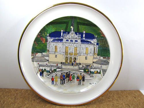 Karlsruhe majolika wandteller - karlsruhe,