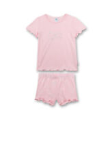 Sanetta Mädchen Schlafanzug kurz Bio Baumwolle Rosa Schleife 92 104 116 128 NEU