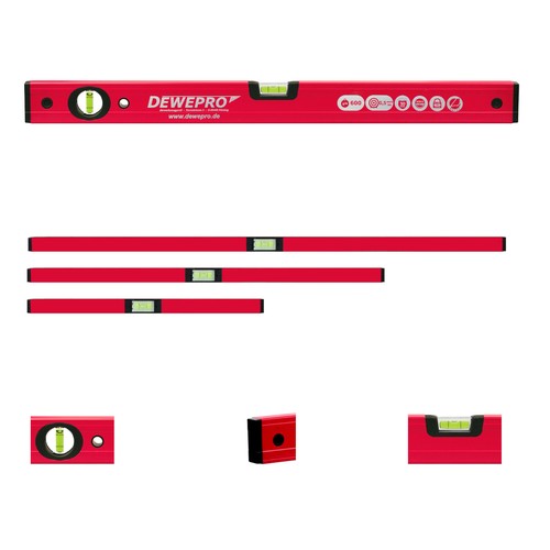 3er set wasserwaagen - set, 100-200cm