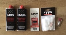 Zippo Utensilien Benzin Docht Watte Feuersteine