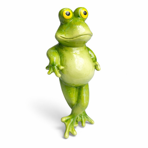 Lustiger frosch dekofigur - lustiger,