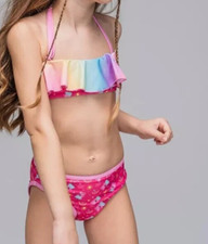 Neckholder Bikini Set rosa Muster Gr 104 / 4 Neu "Peppa Pig"